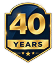 40 Years badge